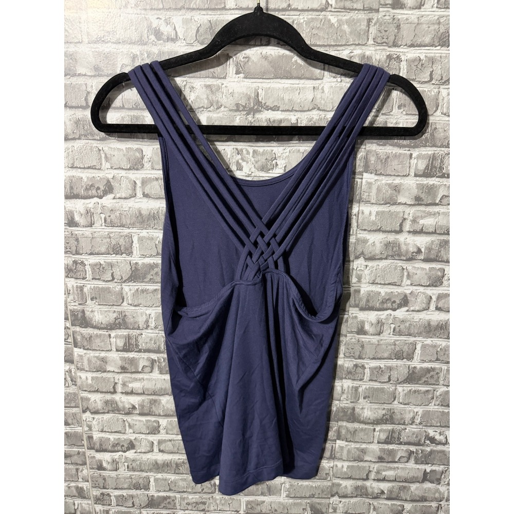 Glyder Virtusoft Braided Cage Back Tank Top Purple Womens XS NEW - Picture 2 of 4